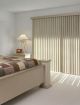 Vertical blinds master bedroom